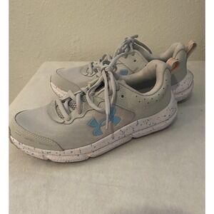Under Armour Charged Running Shoes Women's 7.5 Grey Blue Speckled  3027092